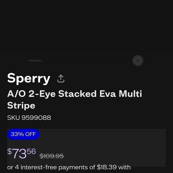 Sperry A/O 2-Eye Stacked Eva Multi Stripe in Rose Size 12 - Picture 12 of 12